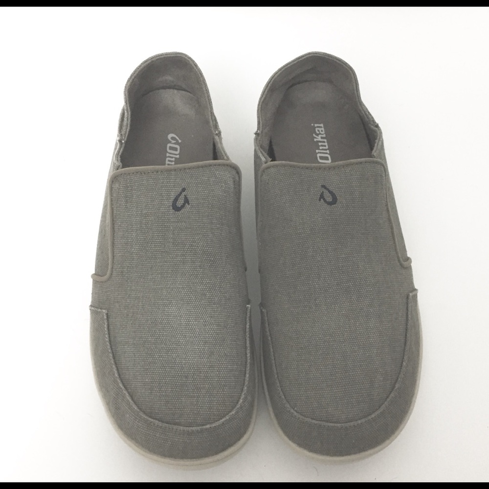 Olukai Mens 11.5 Nohea Lole Slip On Shoes Canvas